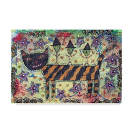 Trademark Fine Art Funked Up Art 'Witch Ride' Canvas Art, 30x47 ALI34751-C3047GG